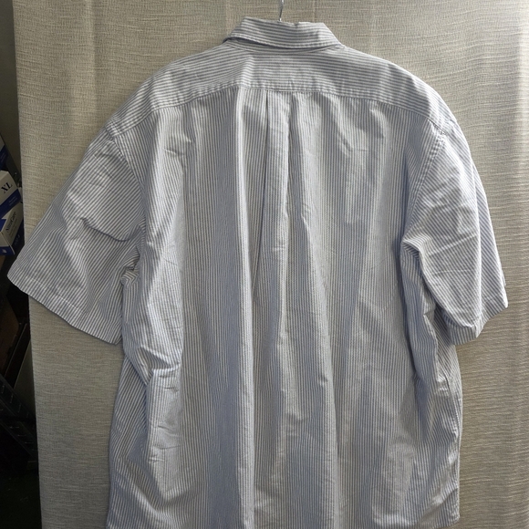 Ralph Lauren Blake Blue and White Striped Cotton button Shirt XXL - Picture 6 of 8